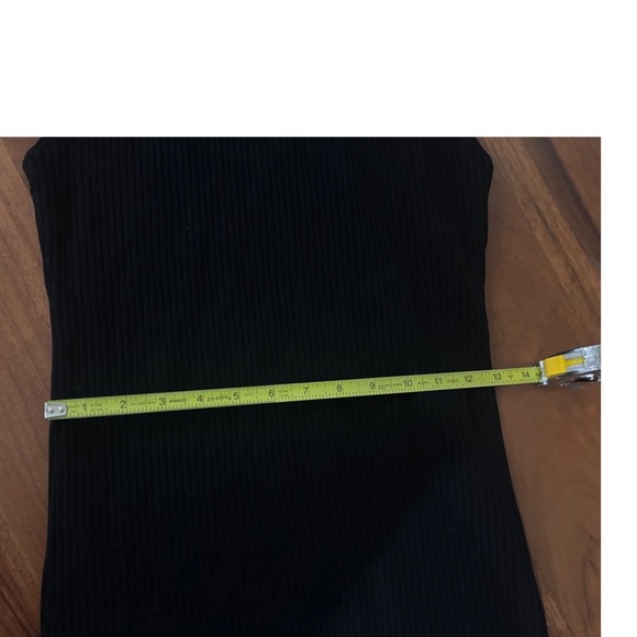 Alice + Olivia Brooklynne Black Ribbed Turtleneck Midi Dress Sleeveless Bodycon - Picture 7 of 13